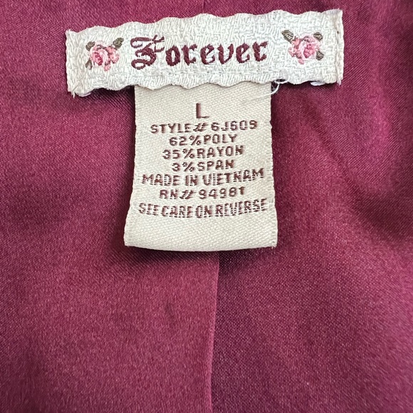 Gray Short Sleeve Three Button Blazer Jacket Size Large - Picture 10 of 11